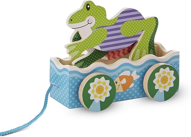 PLAY Friendly Frogs Pull Toy 
