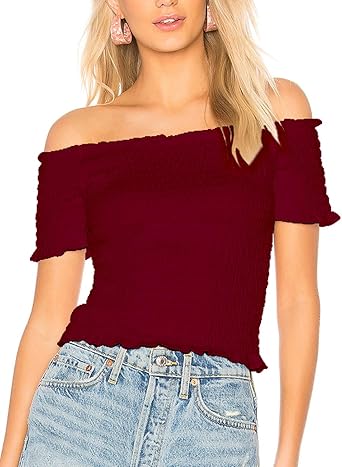 amazon women's off the shoulder tops