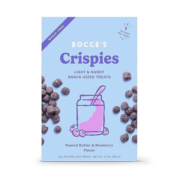 BOCCE’S BAKERY PB + BLUEBERRY CRISPIES LOW-CALORIE WHEAT-FREE...