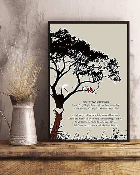 Amazon Com Kalistamao Wall Art I Cross My Heart Lyrics Portrait Poster Print For Home Office And Cafe 14x11in With Frame Posters Prints Amazon Com Kalistamao Wall Art I Cross My Heart Lyrics Portrait Poster Print For Home Office And Cafe 14x11in With Frame Posters Prints