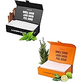 Laundry Sauce - 02 Sets of Luxury Scented Laundry Dryer Sheets Bundle (Australian Sandalwood and Italian Bergamot), Premium Dryer Sheets with High-End, Sophisticated Fragrances