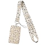 Juanooo Cute Cats ID Badge Holder Lanyard for Keys