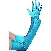 BABEYOND Long Opera Gloves for Women 1920s Elbow Length Satin Gloves | Flapper Accessories, Tea Party, Wedding and Bridal Shower, Prom Evening Wear, Halloween Costume, Stretchy Fit, 21.6 Inch