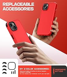 Mobnano for iPhone 15 Case Compatible with MagSafe