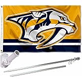 Nashville Predators Flag Pole and Bracket Set