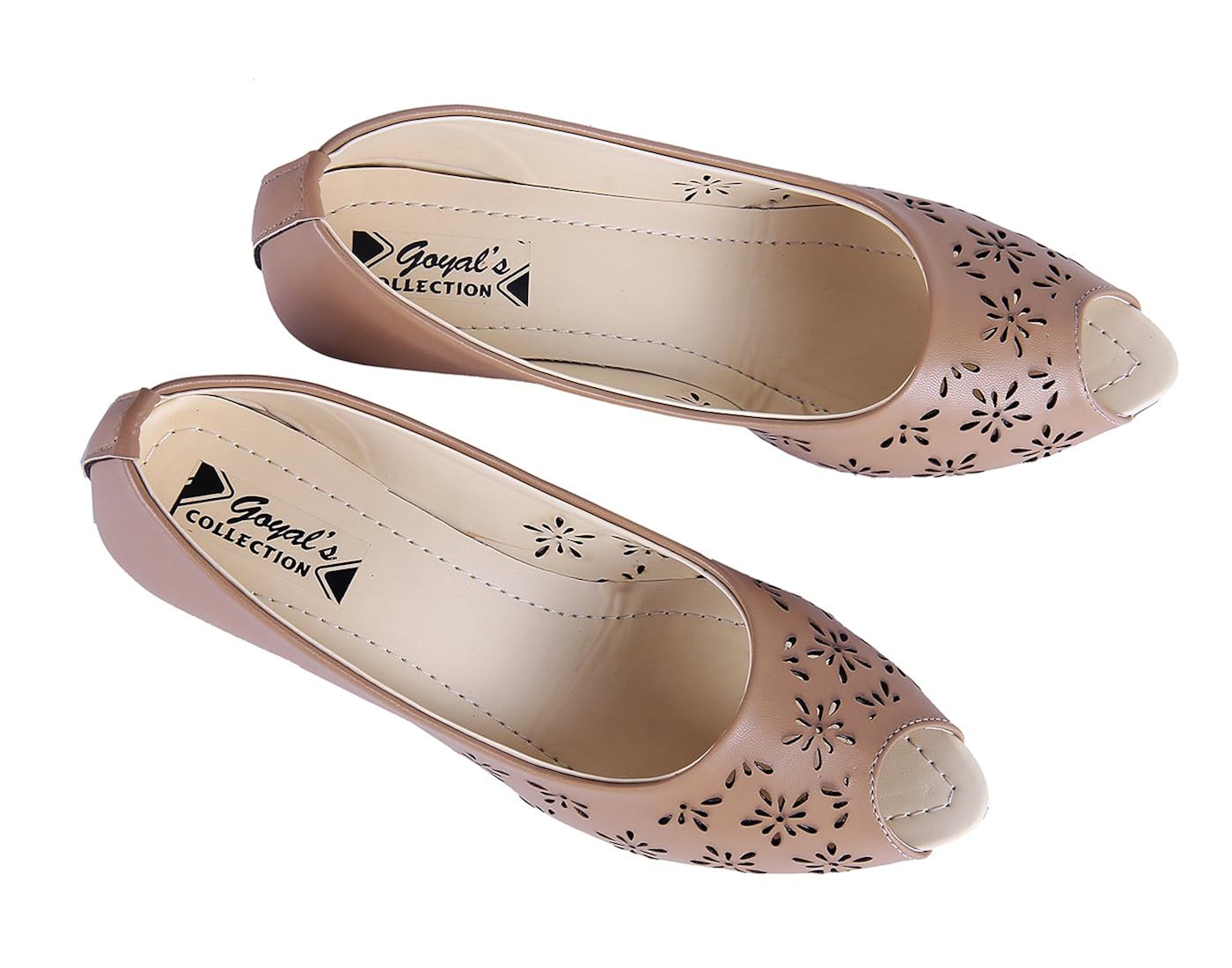 goyal tan laser punch heels