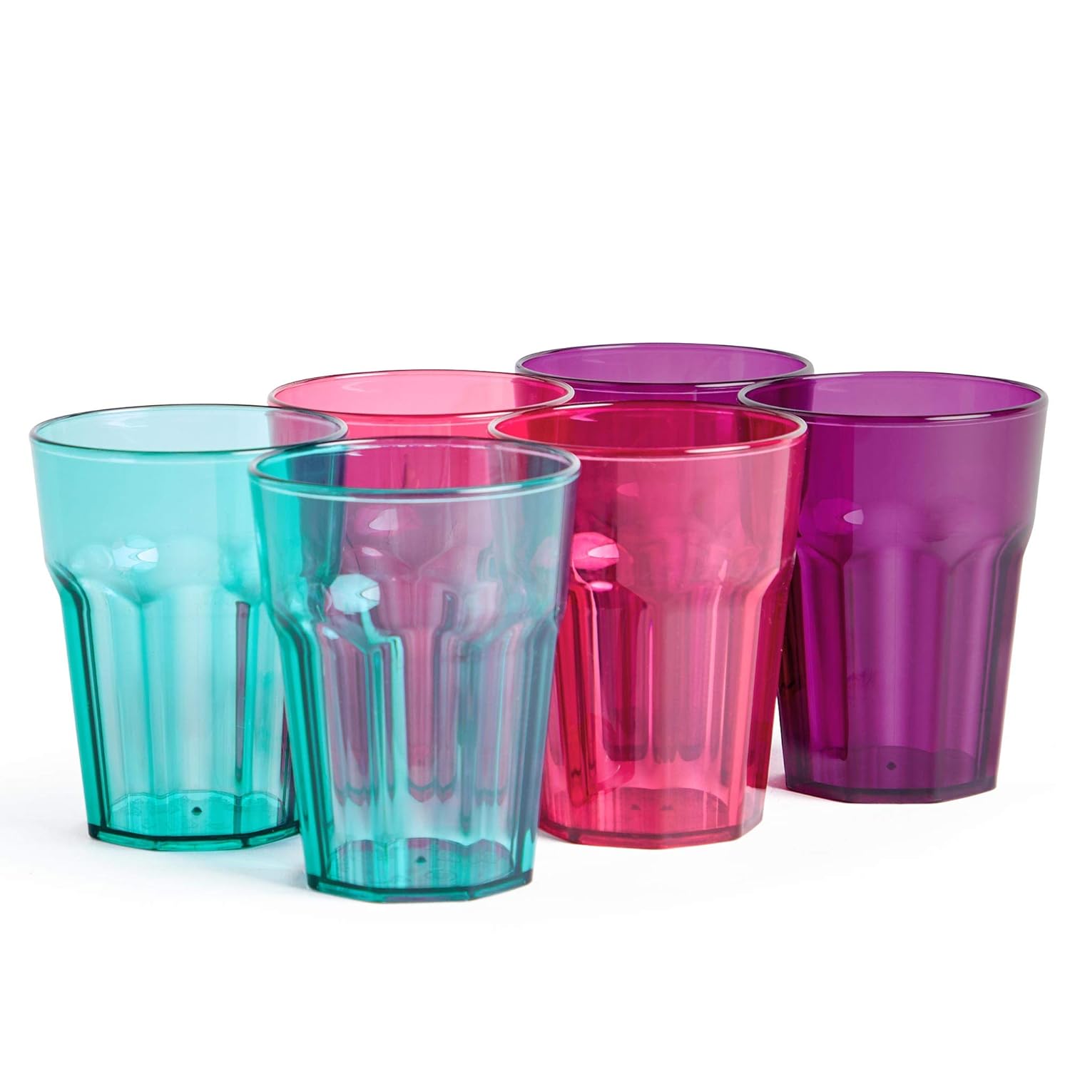 VonShef Set of 6 Plastic Cups Outdoor Drink Preparation for BBQs