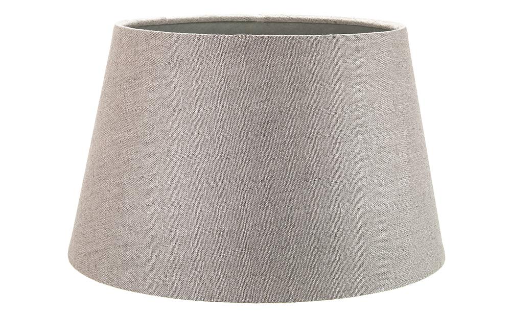 Classic 10 Inch Grey Linen Fabric Drum Table/Pendant Lamp Shade 60w Maximum by Happy Homewares โ image 1