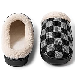 UBFEN Mens Slippers for Indoor Bedroom Memory Foam