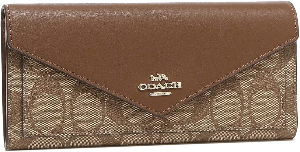 Amazon コーチ 長財布 アウトレット レディース Coach 3034 Ime74 カーキ ブラウン 並行輸入品 Coach コーチ シューズ バッグ