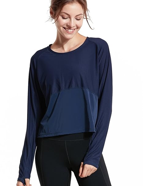 CRZ YOGA Mujer Protección UPF 50+ Ropa Deportiva Camiseta ...