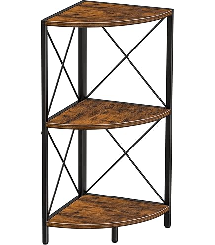 【りん】TROY CORNER SHELF Furinno Turn-N-Tube 3-Tier Corner Display Rack Multipurpose