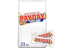 PAYDAY Peanut Caramel Snack Size, Candy Bulk Bag, 33 oz