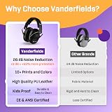 Vanderfields Premium Hearing Protection Ear Defenders 29 dB 2K Hz Midnight Black view 6