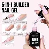 TOMICCA 5-in-1 Builder Gel Baby Pink 15ml for Nails UV/LED Cure view 3