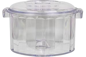 PTKTLAM Magnetic Polisher Barrel,polycarbonate material，Magnetic TumblerAccessoriesfor 185 magnetic polishing machines (180MM