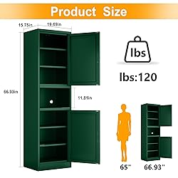 Ckzbx Tall Narrow Storage Cabinet 66.93" H Tall