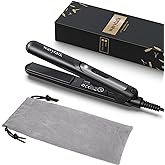Wavytalk Mini Flat Iron 0.7 Inch Ceramic Mini Hair Straightener, Small Flat Irons for Short Hair, Curls Bangs, Dual Voltage for Travel