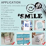 Lya Vinyl Permanent 12in x 4ft Black Self Adhesive Vinyl Roll for Cricut view 4