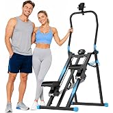 HXD-ERGO Stair Stepper for Home with 3-Level Resistance and 2 Incline Modes | Foldable Design, Full-Body Cardio, Adjustable Height Stair Master, Non-Slip Pedals, Home Exercise, Low-Noise Stair Climber