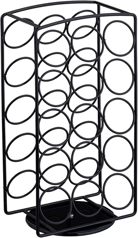Suporte para cápsulas 30, compatível com K-Cups Keurig, suporte rotativo para cápsulas, 30,5 x 16 x 12,5 cm, preto