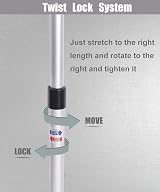 HIKEMAN Tent Poles Camping Poles for Tarp Awning Canopy 90-230 cm 4pcs Aluminum view 7