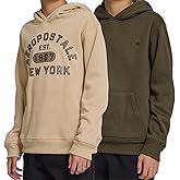 AEROPOSTALE Boys Hoodie 2 Pack – Premium Comfy Fleece Hooded Pullover for Kids, Soft Boys Sweatshirts Set, Size 4-20