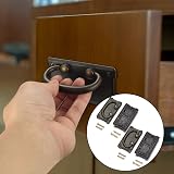 PZIHAO 4Pc Antique Bronze Zinc Alloy Drawer Pulls Cabinet Handles Knobs Wardrobe view 4