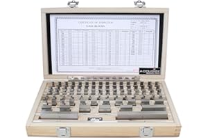 Accusize Industrial Tools 81 Pc Grade AS-1 Steel Gage Block Set, P900-S582