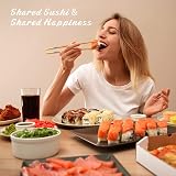 MUDEELA Bamboo Sushi Rolling Mat Kit, 9 Pcs Beginner Sushi Set view 6