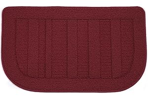 BEQHAUSE 30x18 Inch Kitchen Rug Mats, Durable Anti-Slip Absorbent Dirt-Resistant Kitchen Rug Pet Mat Machine Washable (Red)