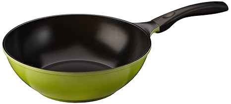 Culinario Wokpfanne mit umweltfreundlicher Ecolon Keramik-Beschichtung, Induktion, Ø 30 cm, grün