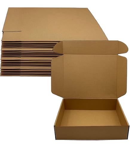 13x10x4" Corrugated Boxes - 5 Pack Of Heavy Duty 200 LB Test Shipping Boxes 9 thumbnail image