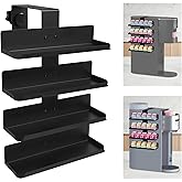 Minify Flavor Pods Holder Compatible with Ninja Thirsti and Ninja Thirsti Max, Side-Mounted 4-Tier Flavored Water Drops Organizer, Holds 20 Flavored Water Drops