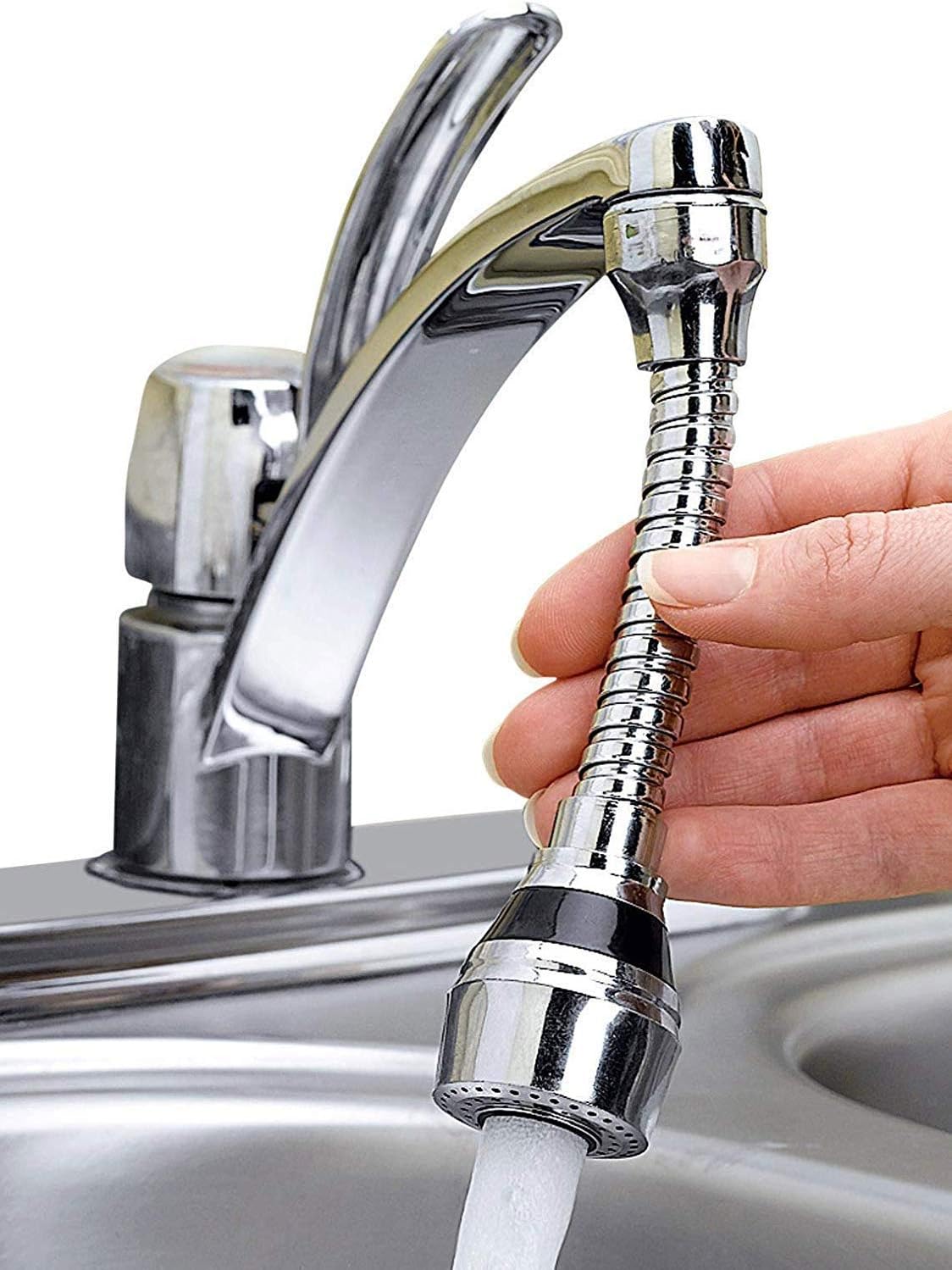 Padliyo Stainless Steel 360 Flexible Water Saving Nozzle Faucet Sprayer