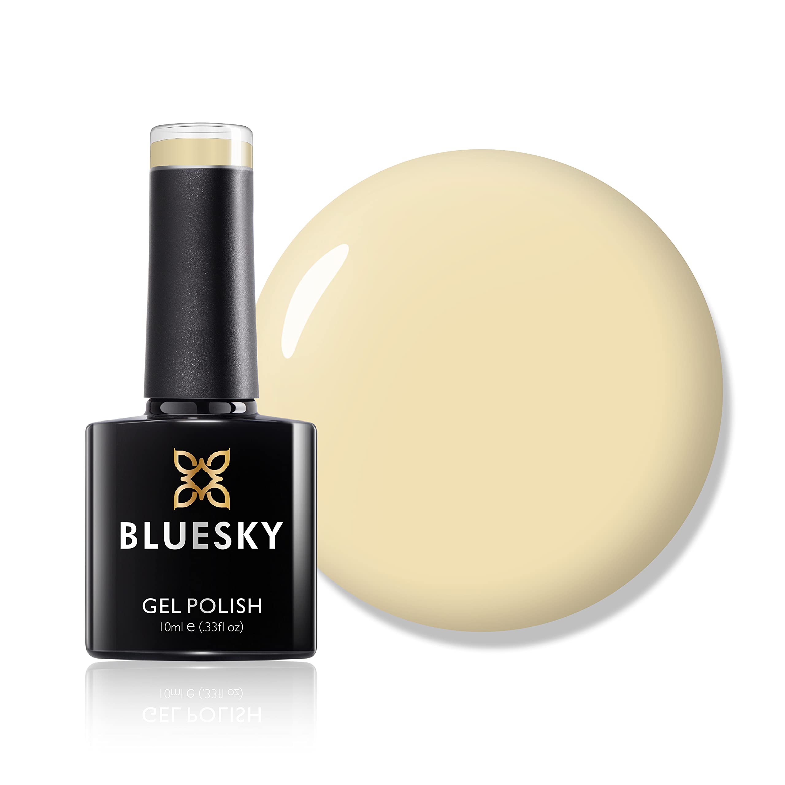 Bluesky Gel Nail Polish, Banana Split Pn02, Pale Yellow, Long Lasting, Chip Resistant, 10 ml (Requires Drying Under UV LED Lamp)