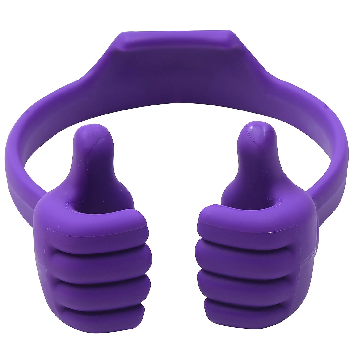 Honsky Thumbs-up Cell Phone Stand Holder, Tablet Stand Cradle for Desk Desktop Smartphone Cellphone Mobile Phone Tablets &ndash; Universal Adjustable Flexible, Purple