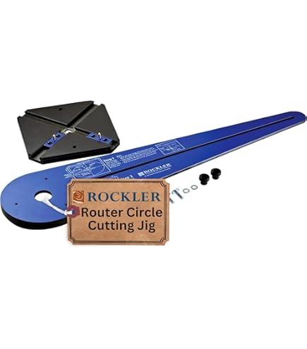 Circle Cutter Router Jig – Router Circle Cutting Jig Cuts Perfect Circles From 10” To 52” D Circle Cutting Jig Includes Two Center Pivot Pins Circle Cutting Tool Fits Most Popular Routers - View #2