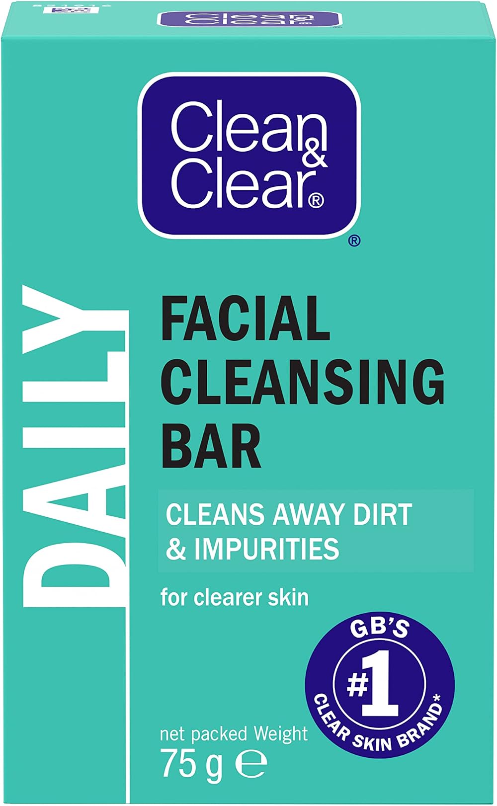Clean & Clear Facial Cleansing Bar Soap 100g Removes Dirt Spots Refreshes Skin