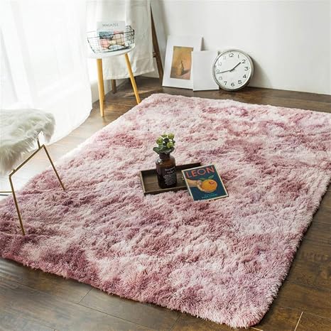 Liveinu Gradient Hochflor Shaggy Teppich Fur Wohnzimmer Langflor