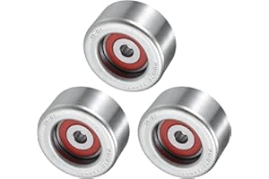 uxcell 3Pcs Idler Pulley for Lexus ES350 GS350 GS450h IS350 RX350 2007-2021 for Toyota 4Runner Camry Tacoma RAV4 Tundra Highlander Sienna 2003-2021 Drive Belt Idler Pulley No.16604-31020
