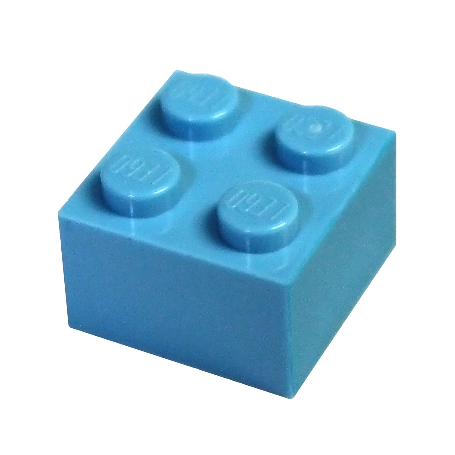 LEGO City - 20 Medium Azure Blue (Turquoise) Stones with 2 x 2 Nubs