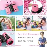 OSDUE Kids Telescope 4x30 Binoculars Pink Outdoor Educational Gift 3-12 view 6