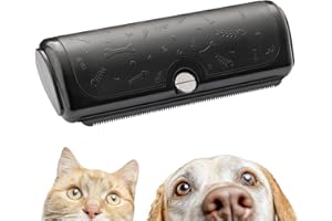 Deshedding Dog Brush & Shedding Blade – Metal Grooming Tool with Replaceable Comb – Removes Loose & Dead Hair on Dogs & Cats 