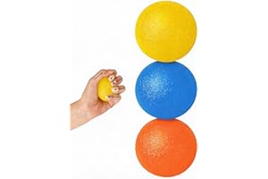 3 Pack Stress Balls for Adults, Squeeze Balls for Hand Therapy,Hand Strengthening Devices with Different Resistance Levels fo