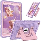 Fintie Case for iPad 6th / 5th Generation (2018 2017 Model, 9.7 Inch), iPad Air 2 (9.7 Inch), Fully-Body Rugged Heavy Duty Shockproof Protective Case with Built-in Kickstand for Kids, Purple