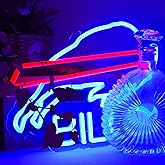 JFLLamp Buffalo Football Neon Signs for Wall Decor Neon Lights for Business Led Signs Suitable for Man Cave Restaurant Office Bar Pub Led Art 5V Power Adapter