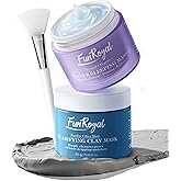 Glow-Boosting Face Masks Skincare Set – Deep Detox Clay Mask for Clear Pores, Blackheads and Excess Oil, Hydrating Overnight Face Mask with 10% Hydrolyzed Collagen – Spa-Like Facial Skin Care at Home