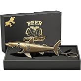 Shark Bottle Opener Keychain, Vintage Zinc Alloy Beer Gift for Men | Vintage Beer Opener, Beer Gift for Veterans, Dad, Grandpa &amp; Boyfriend, Shark Gifts for Father's Day, Birthdays &amp; Christmas
