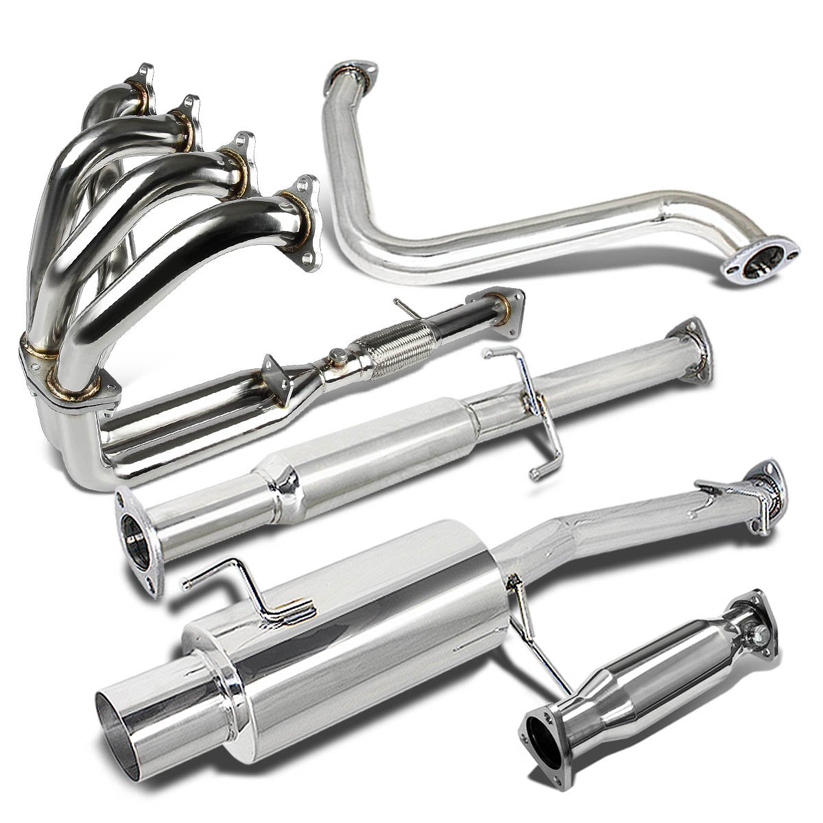 CatBack Systems Exhaust & Emissions BB6 H22A4 For Honda Prelude